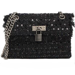Black Tweed Kurt Geiger Crossbody “The Brixton”